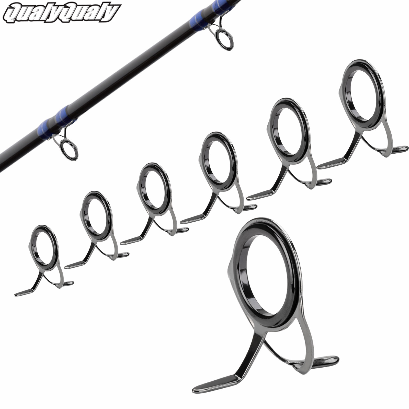 Fishing Rod Guide Replacement - 7pcs Fishing Rod Guides ชุดซ่อม 0.96-3.3