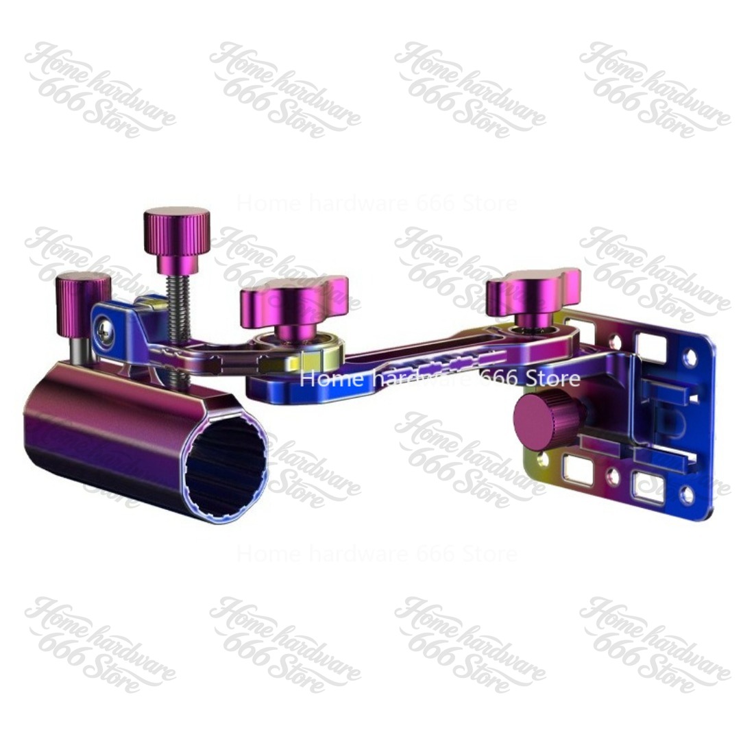 Fishing Rod Case - โครงเหล็กสแตนเลสสำหรับกล่องอุปกรณ์ตกปลา อุปกรณ์เสริมอเนกประสงค์ ที่ยึดคันเบ็ดคู่แบบยูนิเวอร์แซล สำหรับของขนาดใหญ่ แบตเตอรี่ด้านหน้า