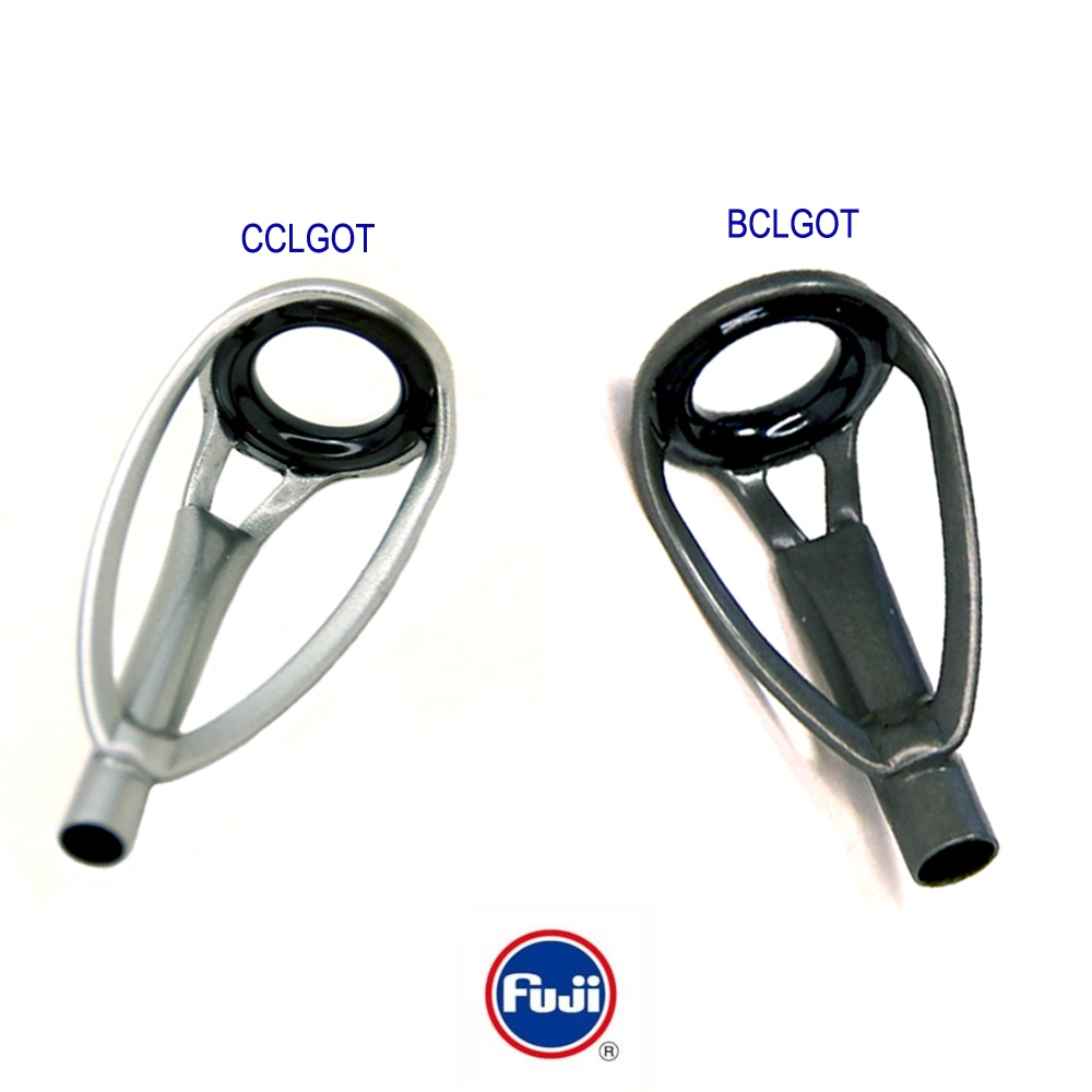 Fishing Rod Guide Replacement - คำแนะนำด้านบนของฟูจิแบบดั้งเดิมสำหรับคันเบ็ดตกปลาโครงสแตนเลส LG ทั้งแบบหมุนและแบบหล่อมีไฟ2ชิ้น