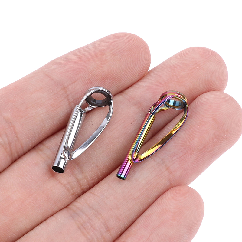 Fishing Rod Guide Replacement - เบ็ดตกปลาไกด์นำโดยปราศจากชุดซ่อมปลายด้านบนพันกันอุปกรณ์สำหรับสร้างแท่งแบบทำมือวงแหวนตาสำหรับ guias de pesca Rod canne