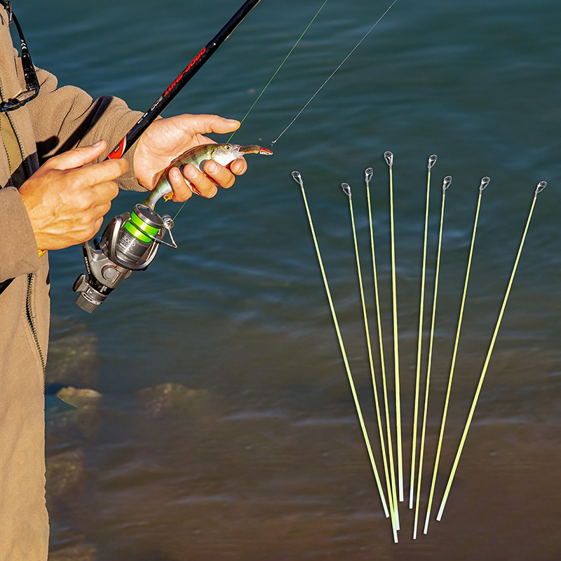 Fishing Rod Guide Replacement - ปลายคันเบ็ดตกปลาแบบไฟเบอร์กลาส ขนาด 42 ซม. จำนวน 5