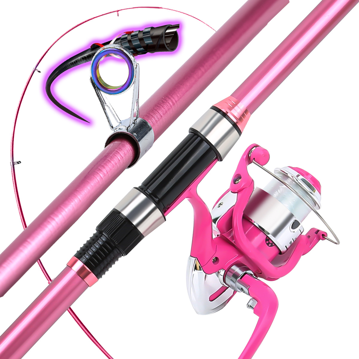 ชุดคันเบ็ดตกปลาแบบครบชุด พร้อม - Fishing Rod Spinning บทวิจารณ์และราคา