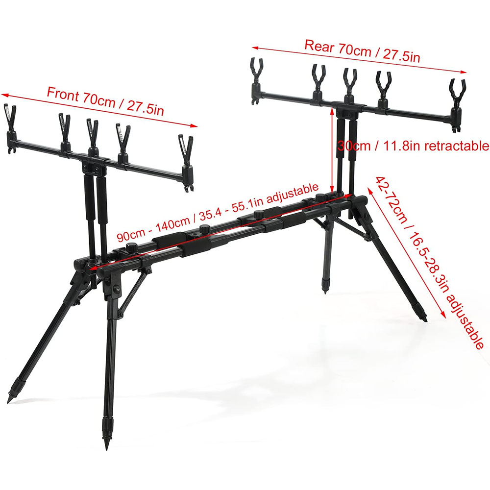 JSFUN ขาตั้งคันเบ็ดแบบปรับได้  - Fishing Rod Rack บทวิจารณ์และราคา