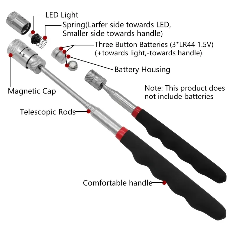 Telescopic Magnetic ปากกาขยาย  - Fishing Rod Travel บทวิจารณ์และราคา