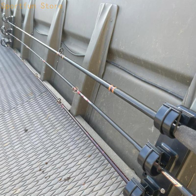 ติดผนังผู้ถือคันเบ็ดแนวนอนสนับ - Fishing Rod Rack บทวิจารณ์และราคา