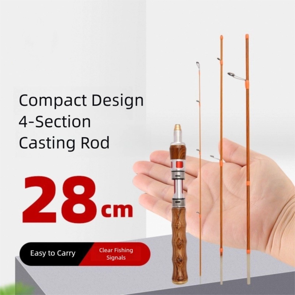 คันเบ็ดตกปลาแบบสปินนิ่ง 4 ท่อน - Fishing Rod Carbon Fiber บทวิจารณ์และราคา