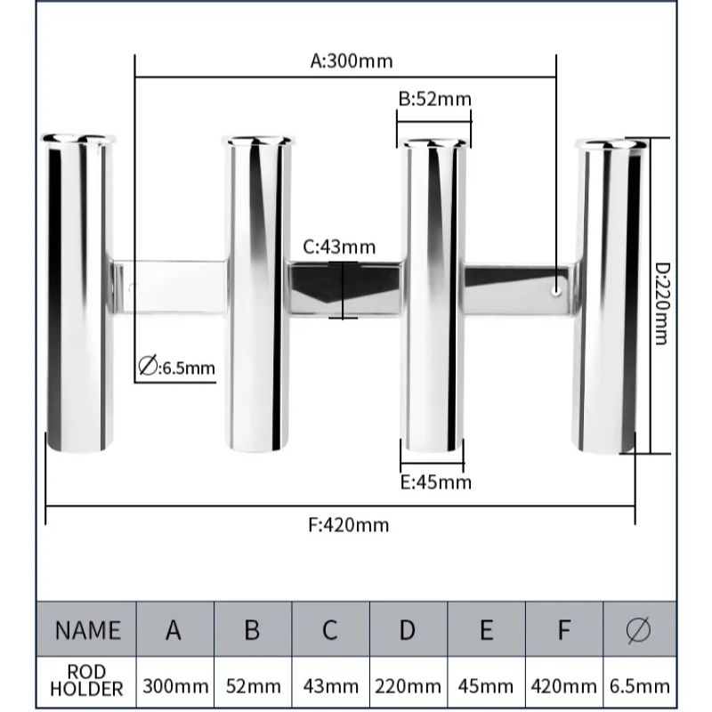 ที่วางคันเบ็ดสแตนเลส 4 ท่อ สำห - Fishing Rod Holder บทวิจารณ์และราคา