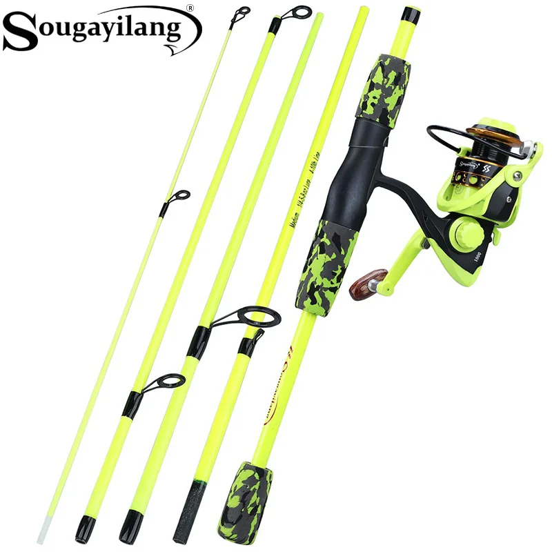 ชุดคันเบ็ดตกปลาพกพา Sougayilan - Fishing Rod Spinning บทวิจารณ์และราคา