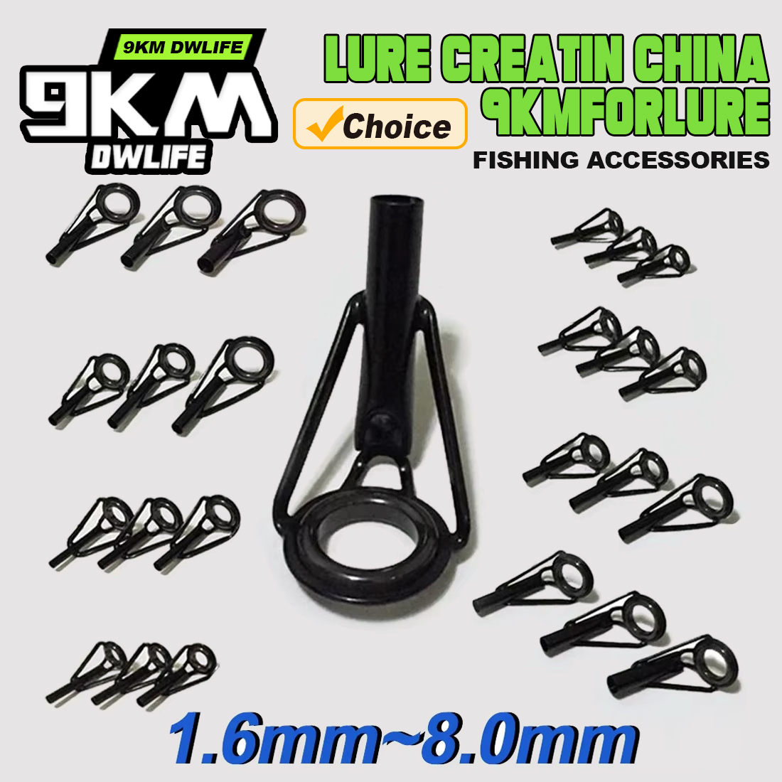 5 ชิ้นตกปลา Rod Tip Guides ชุด - Fishing Rod Guide Replacement บทวิจารณ์และราคา